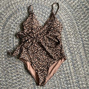 aerie one piece wrap swimsuit long torso